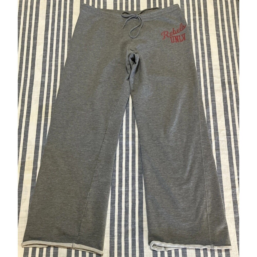UNLV Runnin Rebels Gray Vintage Y2K  Sweatpants Rolled Bottom Size S Womens